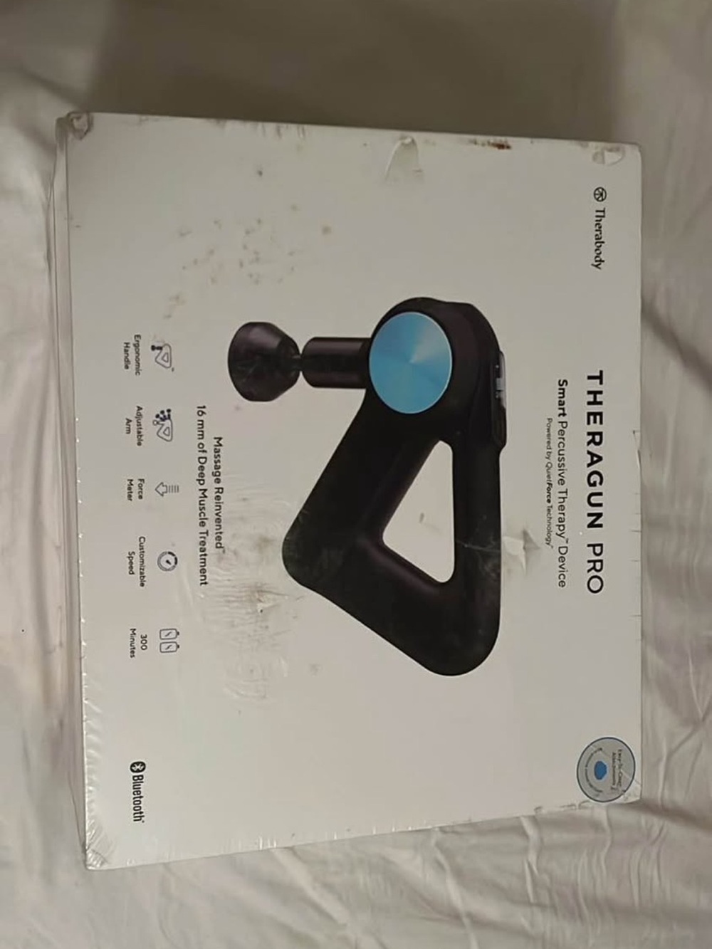Therabody Theragun Pro Massage Gun - Black with Blue Accents